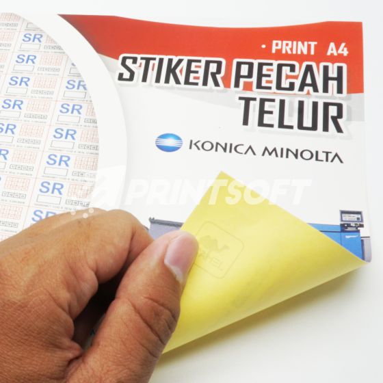 Sticker Garansi Pecah Telur A4